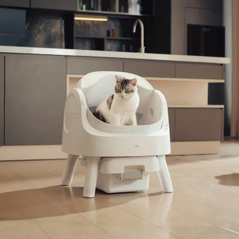 Airloom AutoScooper – Open-Top Self-Cleaning Cat Litter Box