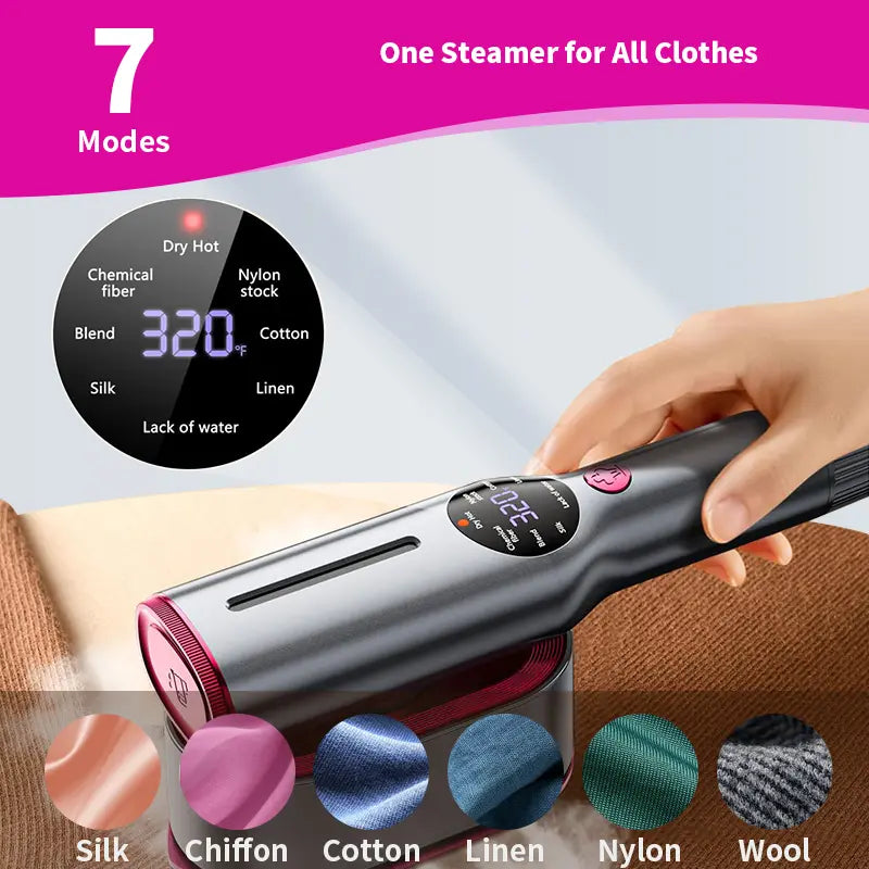 2-in-1 Portable Steam Iron & Garment Steamer | Fast Wrinkle Remover