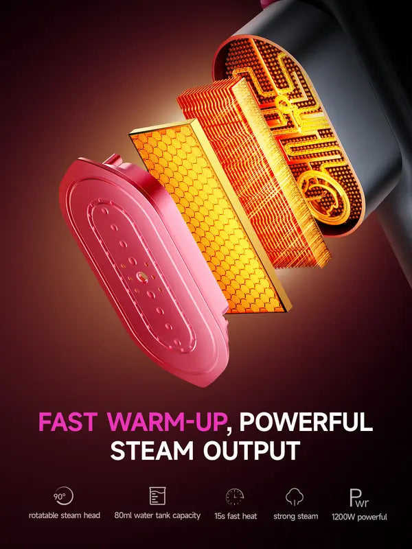 2-in-1 Portable Steam Iron & Garment Steamer | Fast Wrinkle Remover