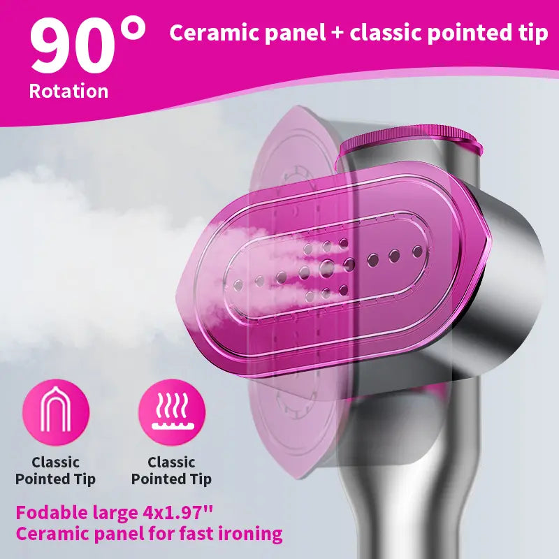 2-in-1 Portable Steam Iron & Garment Steamer | Fast Wrinkle Remover