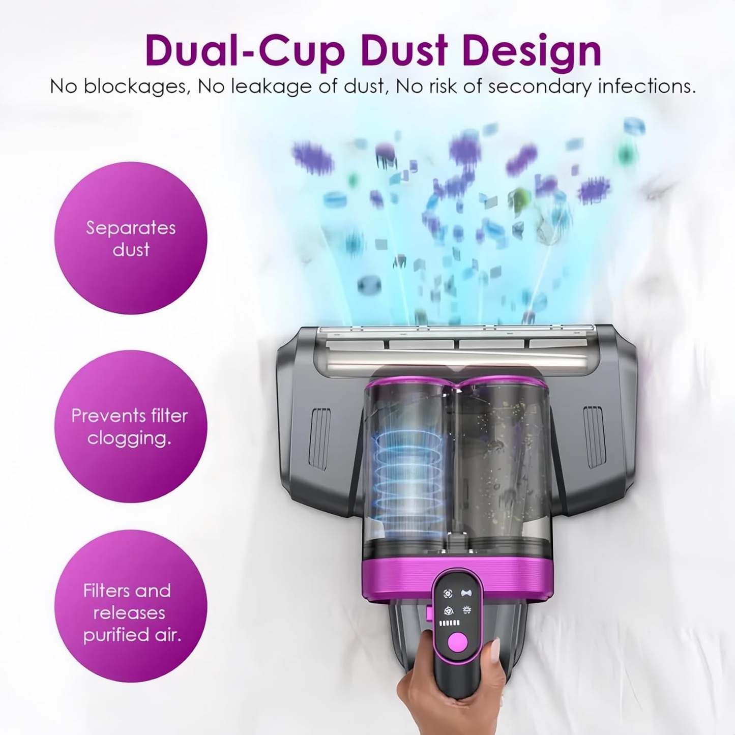 AirLoom™ S300 Pro UV-C Mattress & Fabric Vacuum Cleaner