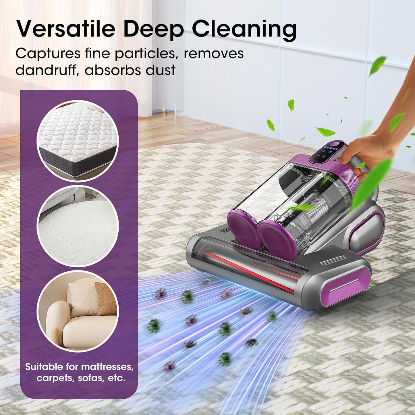 AirLoom™ S300 Pro UV-C Mattress & Fabric Vacuum Cleaner