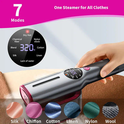 2-in-1 Portable Steam Iron & Garment Steamer | Fast Wrinkle Remover